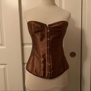 Brown corset top